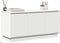 vidaXL - TV-meubel - Wit - 100x38x49 - cm - Bewerkt - hout
