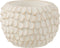 J-Line bloempot Gebladerte - cement - wit - small - 2 stuks - Ø 14 cm