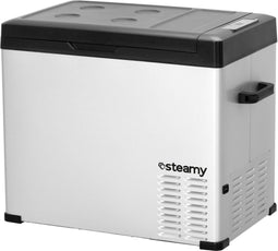 Steamy SECC50 - Elektrische Compressor Koelbox - Single Zone - 44 liter - 12V en 230V - Zilver