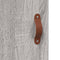 vidaXL - Wandkast - 34,5x34x90 - cm - bewerkt - hout - grijs - sonoma - eikenkleurig