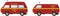 Minis by Lemke LC4342 N Auto Volkswagen T3 set van 2 Duitse brandweerwagens
