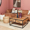 Salontafel hout - Salontafel Sanne - Salontafels 80x80 cm