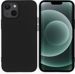 iMoshion Hoesje Geschikt voor iPhone 13 Mini Hoesje Siliconen - iMoshion Color Backcover - Zwart