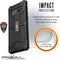 Urban Armor Gear Monarch - Smartphonehoesje - 5-laagse bescherming - Zwart
