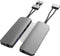 Hyper HD392 - USB-C dockingstation - Geïntegreerde kaartlezer - Grijs