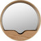 Zuiver Round Wall Spiegel/ Wandspiegel Rond 40 cm Hout - Bruin