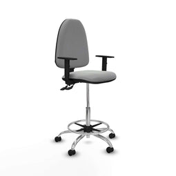 Piqueras y Crespo B1D05RF - Bureaustoel - Hoogteverstelbaar met armleuning - Lichtgrijs