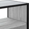 vidaXL - Tv-meubel - 60x31x39,5 - cm - bewerkt - hout - metaal - grijs - sonoma - eiken