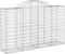 vidaXL - Schanskorven - 10 - st - gewelfd - 200x50x120/140 - cm - ijzer