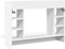 vidaXL - Wandbureau - 105x48x75 - cm - bewerkt - hout - wit