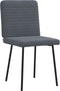 vidaXL - Eetkamerstoelen - 2 - st - fluweel - donkergrijs