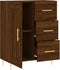 vidaXL - Dressoir - 69,5x34x90 - cm - bewerkt - hout - bruin - eikenkleur