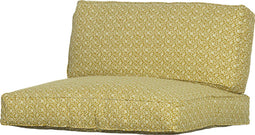 WOOOD Snooze Zit-/Rugkussen - Katoen - Oker - 90x40x14/90x80x14