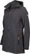 Life Line Kya Softshell Parka Dames Donkergrijs Maat 3xl