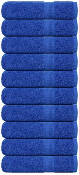 vidaXL - Handdoeken - 10 - st - 50x100 - cm - 360 - g/m² - 100% - katoen - blauw
