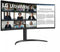 LG 34WR55QC - Ultrawide Monitor - 3440x1440 Resolutie 100Hz - Zwart