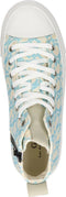 GUESS Ederla Hi - Hoge sneakers - Wit canvas met blauwe opdruk - Blauw - Maat 40