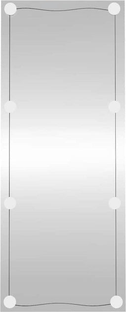 vidaXL - Wandspiegel - met - LED's - rechthoekig - 40x100 - cm - glas