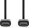 Nedis CCGP60700BK10 - USB-C 2.0-kabel - 100cm - Zwart