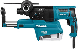 Makita HR2651TJ - Boorhamer - 2,4J slagkracht - Stofafzuigunit met HEPA-filter