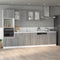 vidaXL - Hangkast - Lyon - 80x31x60 - cm - bewerkt - hout - grijs - sonoma - eikenkleurig