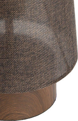 Light & Living Tafellamp Howie - 42cm - Donkerbruin