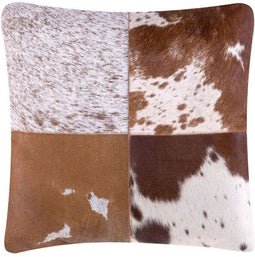 MARADY - Sierkussen - Lichtbruin - 45 x 45 cm - Leer