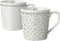 Laura Ashley Wild Clematis Collectables 2 Mokken - Stip en Groene Bloemen 32 cl.