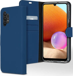 Accezz Hoesje Geschikt voor Samsung Galaxy A32 (4G) Hoesje Met Pasjeshouder - Accezz Wallet Softcase Bookcase - Donkerblauw