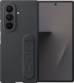 Samsung Galaxy Z Fold 7 - Silicone Case - Uitklapbare standaard - Zwart