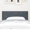 vidaXL - Hoofdbord - in - Donkergrijs - met - Diamantpatroon - - - 90 - cm - Velvet