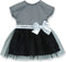 Corolle Ma Corolle Feestjurk Zilver Zwart