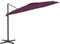 vidaXL - Zweefparasol - met - LED-verlichting - 400x300 - cm - bordeauxrood