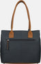 Berba Medium Schoudertas Dames - Leer - Chamonix - Blauw