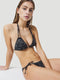 O'Neill Bikini Capri Bondey Mix - Triangeltop met uitneembare padding - Zwart Wit Print