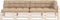 vidaXL - Palletkussens - 5 - st - stof - beige