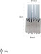 Richmond Windlicht Cherise Klein Zilver - 26x14 CM