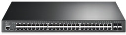 TP-Link JetStream TL-SG3452XP - Managed PoE Switch - 48x PoE+ (802.3at) - 500W PoE-budget - 4x SFP+