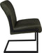 HSM Collection-Eetkamerstoel Texas S/2-55x50x85-Groen/Zwart-Leder/Metaal