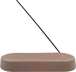 a sunny day - Wierookhouder Ovaal - Hittebestendig Keramiek - Bruin - 22 x 9 x 3 cm