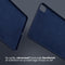 Accezz iPad Pro 11 (2018 - 2022) - Liquid Silicone Backcover met penhouder - Donkerblauw