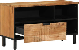 vidaXL - TV-kast - 80x33,5x46 - cm - van - Massief - Acaciahout