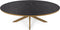Stalux Eettafel - Tafel Mees - Luxe Design - Duurzaam Materiaal - Stijlvol Uiterlijk - Zwart Marmer - 180 cm