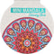 Mini Mandala Kleurboek - Kleurboek voor Kinderen - 48 Pagina's - 12 x 12 cm - Rood