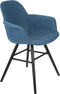 Zuiver Albert Kuip Soft Eetkamerstoelen armleuning Blauw - Set van 2