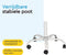 BRASQ Flipover Verrijdbaar - 70x100 cm - Verstelbaar - Magnetisch - Wit