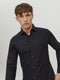 JACK&JONES JPRBLAROYAL - Overhemd L/S - Katoen 100% - Zwart - Maat L