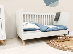 Bopita Fenna Bedbank - 70x140 cm. - Wit/Naturel