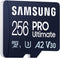 Samsung Pro Ultimate - microSD kaart 256GB - UHS-I tot 200/130 MB/s (1 stuk)