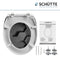 SCHÜTTE WC-Bril 82392 GREY HEXAGONS - Duroplast - Soft Close - Afklikbaar - RVS-Scharnieren - Belastbaar tot 175 kg - Decor - 3-zijdige Print
